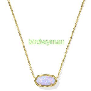 Elisa Gold Short Pendant Necklace
